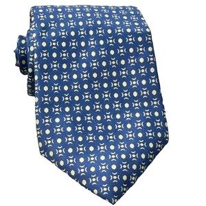 Yves Saint Laurent All Silk Blue Necktie